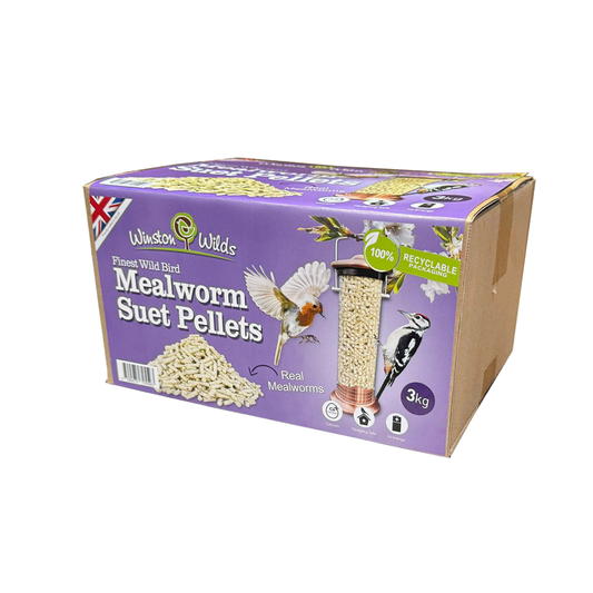 3kg Mealworm Suet Pellets