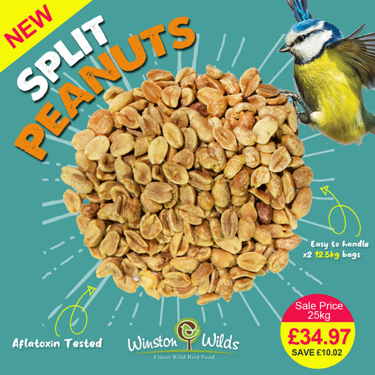 25kg Peanut Splits (Baked)