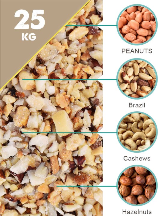 25Kg Chopped Mixed Nuts