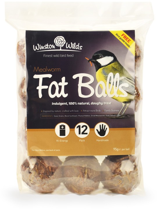 12 Pack Mealworm Fat Balls 