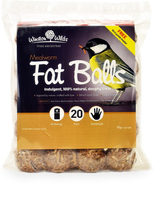 20 Pack Mealworm Fat Balls 