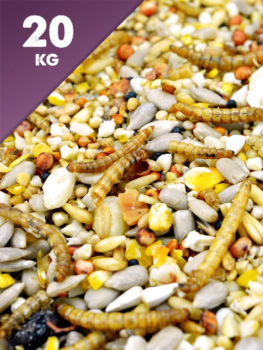 20kg Seed & Mealworm Mix