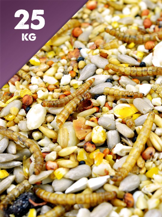 25kg Seed & Mealworm Mix